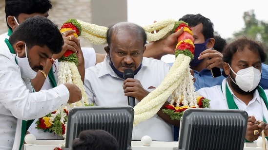 HD Kumaraswamy tested positive for Covid-19. (PTI Photo)