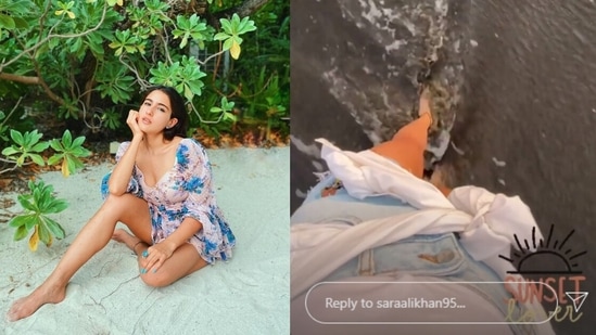 Sara Ali Khan shares a glimpse from her vacation in the Maldives.