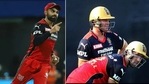 Virat Kohli (left), and AB de Villiers and Glenn Maxwell (right)(IPL) Virat Kohli (left), and AB de Villiers and Glenn Maxwell (right)(IPL)