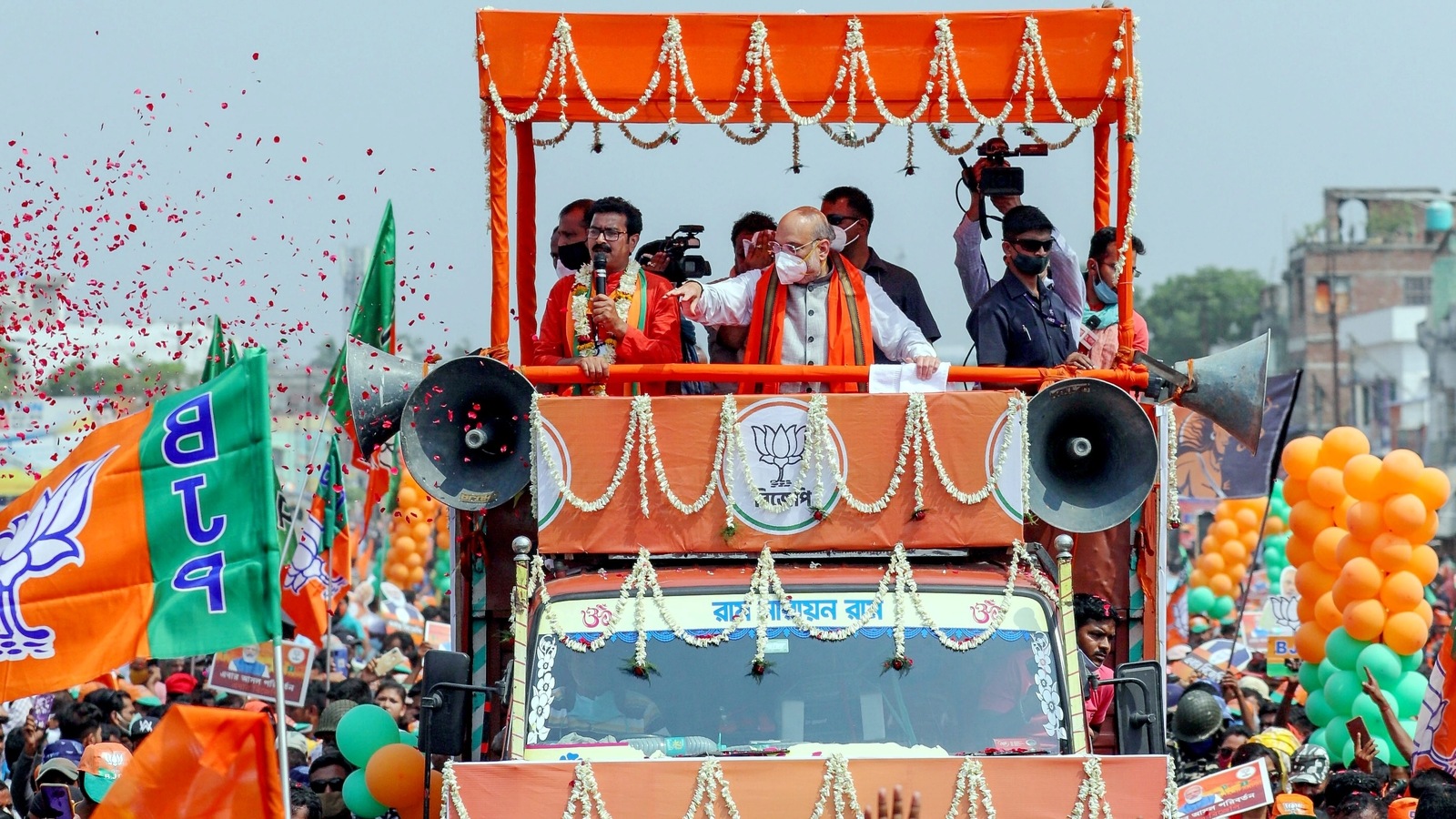 BJP winning 122 seats in Bengal so far: Shah