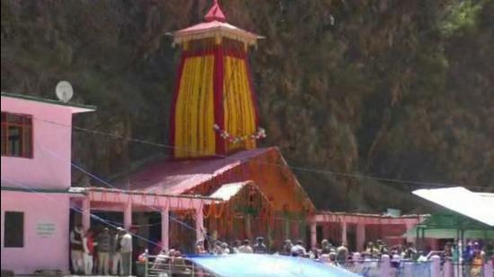 The Yamunotri shrine in Uttarakhand state. (HT PHOTO.) The Yamunotri shrine in Uttarakhand state. (HT PHOTO.)