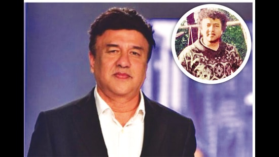 Anu Malik, at 22 (inset) and now at 60 (above)