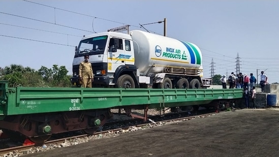 A green corridor is being created to ensure fast movement of Oxygen Express trains, the government said.(Photo courtesy: Ministry of railways)