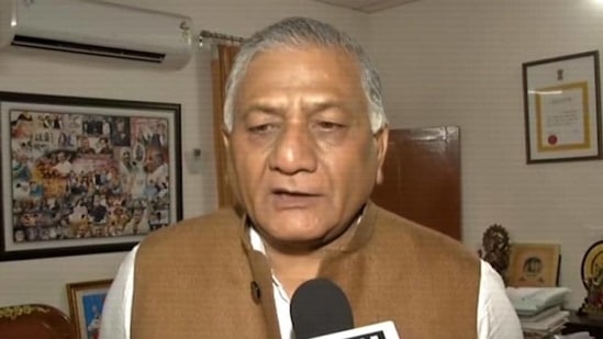Union minister VK Singh reached out to Uttar Pradesh's administration to seek help for a Covid-19 patient. (File Photo ) Union minister VK Singh reached out to Uttar Pradesh's administration to seek help for a Covid-19 patient. (File Photo )