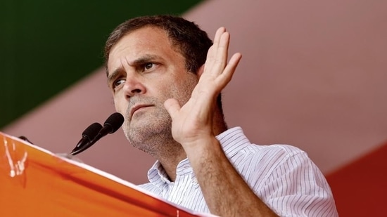 Congress leader Rahul Gandhi on Sunday suspended all his public rallies scheduled in West Bengal in view of the rising Covid-19 cases in the state and country.(PTI Photo)