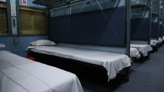 Railway isolation coaches for Covid-19 patients. (PiyushGoyal/Twitter Photo ) Railway isolation coaches for Covid-19 patients. (PiyushGoyal/Twitter Photo )