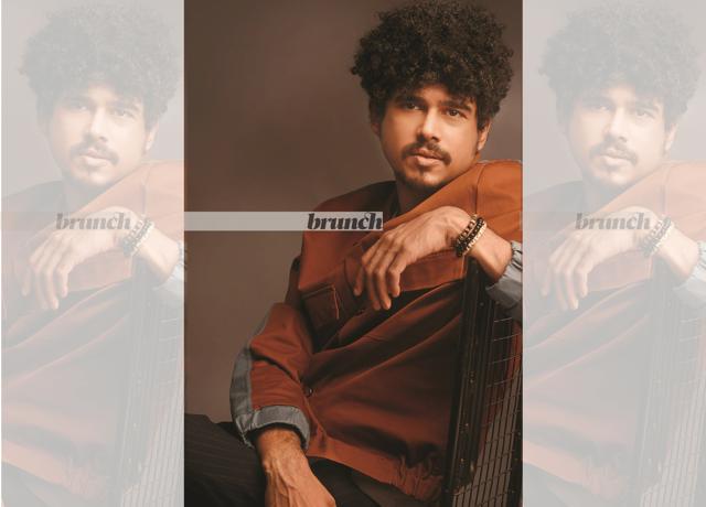 Imaad says in the future, alcohol addiction might start feeling like a quaint thing of the past as there’ll be other kinds of addictions [like social media]; Jacket, Mr Berry; t-shirt, Zara (Subi Samuel)
