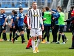 Juventus' Dejan Kulusevski leaves at the end of a Serie a soccer match between Atalanta and Juventus(AP) Juventus' Dejan Kulusevski leaves at the end of a Serie a soccer match between Atalanta and Juventus(AP)