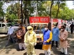 "Earlier, BJP leaders had worshipped an oxygen tanker in Indore and halted its passage for delivery of oxygen. Now, another leader is seen flagging off Shav Vahans," Madhya Pradesh Congress spokesman Narendra Saluja said.