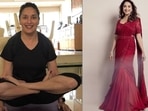 Madhuri Dixit nailing Yoga pose Tulasana is all the Monday motivation we need