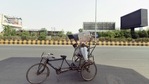 Noida, India - April 18, 2021: A driver rests on his cycle rickshaw during a weekend lockdown imposed by the Uttar Pradesh government due to rising Covid-19 coronavirus cases, in Noida, India, on Sunday, April 18, 2021. (Photo by Sunil Ghosh / Hindustan Times) Noida, India - April 18, 2021: A driver rests on his cycle rickshaw during a weekend lockdown imposed by the Uttar Pradesh government due to rising Covid-19 coronavirus cases, in Noida, India, on Sunday, April 18, 2021. (Photo by Sunil Ghosh / Hindustan Times)