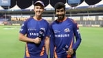 Trent Boult and Jasprit Bumrah.(BCCI/IPL) Trent Boult and Jasprit Bumrah.(BCCI/IPL)
