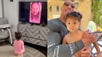 Dwayne Johnson's daughter Tia is a huge fan of Aquaman. Dwayne Johnson's daughter Tia is a huge fan of Aquaman.