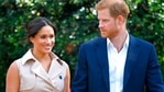Britain's Prince Harry and Meghan Markle appear at the Creative Industries and Business Reception at the British High Commissioner's residence in Johannesburg. (AP) Britain's Prince Harry and Meghan Markle appear at the Creative Industries and Business Reception at the British High Commissioner's residence in Johannesburg. (AP)