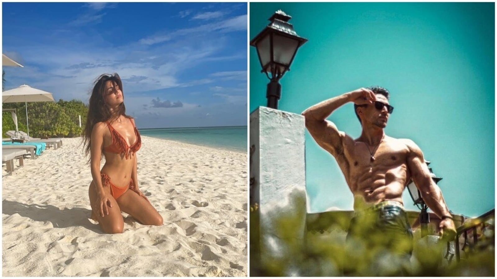 Disha Patani posts bikini pic from Maldives trip with Tiger Shroff while he shares message on staying home amid pandemic