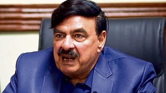 Pakistan interior minister Sheikh Rashid Ahmed. (MINT_PRINT) Pakistan interior minister Sheikh Rashid Ahmed. (MINT_PRINT)