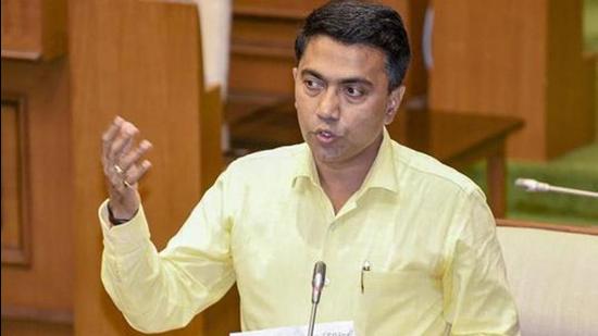 Panaji: Goa Chief Minister Pramod Sawant delivers a speech during a confidence motion held at a special session in Goa State Legislative Assembly, in Panaji, Wednesday, March 20, 2019. Twenty MLAs voted for the motion of confidence in the two-day-old government, while 15 opposed it. (PTI Photo)(PTI3_20_2019_000057B) (PTI) Panaji: Goa Chief Minister Pramod Sawant delivers a speech during a confidence motion held at a special session in Goa State Legislative Assembly, in Panaji, Wednesday, March 20, 2019. Twenty MLAs voted for the motion of confidence in the two-day-old government, while 15 opposed it. (PTI Photo)(PTI3_20_2019_000057B) (PTI)