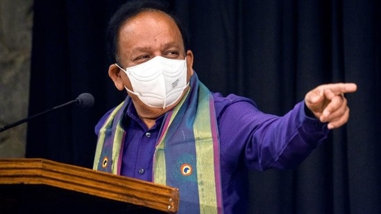 In his three-page response, Vardhan said it was “saddening” that Singh’s understanding of the importance of vaccines was not shared by people in the Congress. (ANI file photo) In his three-page response, Vardhan said it was “saddening” that Singh’s understanding of the importance of vaccines was not shared by people in the Congress. (ANI file photo)