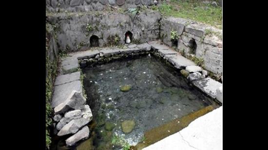 A stepwell set to be revived in Dharamshala. (HT Photo)