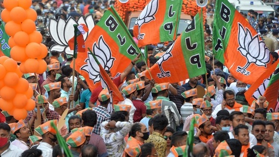 Following the incident, BJP’s youth wing leaders and workers set tyres on fire at national highway-34 and staged a protest. (AFP) Following the incident, BJP’s youth wing leaders and workers set tyres on fire at national highway-34 and staged a protest. (AFP)