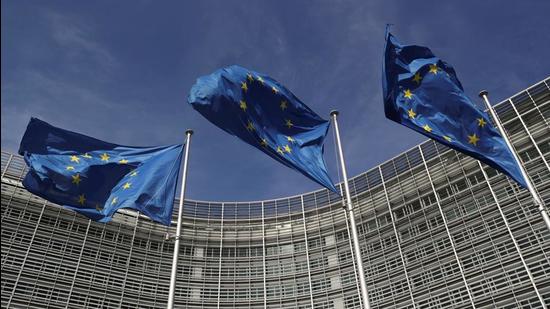 File photo: European Union flags flutter outside the European Commission headquarters in Brussels, Belgium. (REUTERS) File photo: European Union flags flutter outside the European Commission headquarters in Brussels, Belgium. (REUTERS)