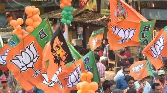 The BJP won nine seats in the Tripura district council polls recently. The BJP won nine seats in the Tripura district council polls recently.