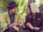 Irrfan Khan with son Babil. Irrfan Khan with son Babil.