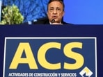 FILE PHOTO: Florentino Perez, chairman of Spain's biggest builder ACS, speaks at the start of the company's extraordinary shareholder meeting in Madrid November 19, 2010. REUTERS/Sergio Perez/File Photo