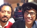 Irrfan and Babil trying to look like each other in this throwback pic.