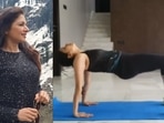 Bhagyashree’s reverse table top workout will brush aside your Tuesday blues