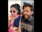 The image shows Yashraj Mukhate grooving to the woman's words.