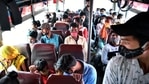 Migrants continue to leave for their hometowns during a week-long lockdown, in New Delhi on April 20, 2021. (ANI Photo) Migrants continue to leave for their hometowns during a week-long lockdown, in New Delhi on April 20, 2021. (ANI Photo)