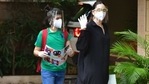 Karisma Kapoor and her son Kiaan spotted outside Kareena Kapoor's home.(Varinder Chawla) Karisma Kapoor and her son Kiaan spotted outside Kareena Kapoor's home.(Varinder Chawla)