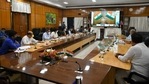 Earlier on Tuesday, an all-party meeting took place to discuss the Covid-19 situation in the state.(Twitter/@mla_sudhakar) Earlier on Tuesday, an all-party meeting took place to discuss the Covid-19 situation in the state.(Twitter/@mla_sudhakar)