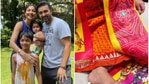 Shilpa Shetty dressed up her daughter for Maha Gauri puja. Shilpa Shetty dressed up her daughter for Maha Gauri puja.