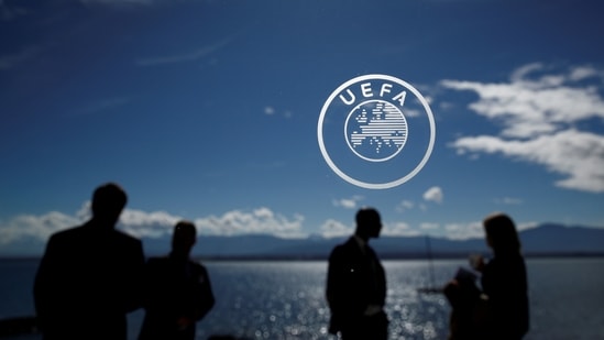 General view of the UEFA logo (REUTERS)