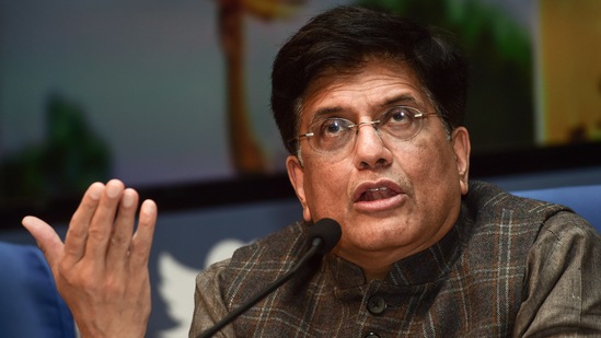 Union commerce minister Piyush Goyal. (PTI) Union commerce minister Piyush Goyal. (PTI)