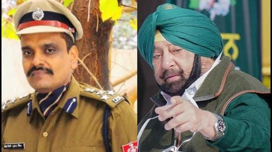 A day after Punjab chief minister Captain Amarinder Singh (right) accepted Kunwar Vijay Pratap Singh’s request for voluntary retirement, the state home department issued a notification on Tuesday. (HT file photo)