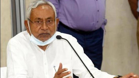 Bihar chief minister Nitish Kumar chaired the cabinet meeting which decided to come up with schemes for women among others. (HT Photo)
