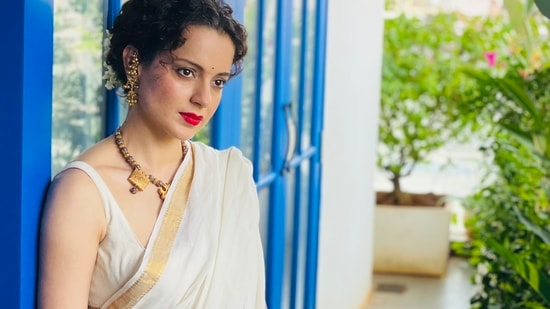 Kangana Ranaut poses for a photoshoot.