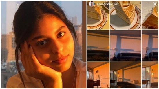 Suhana Khan at her apartment in New York.