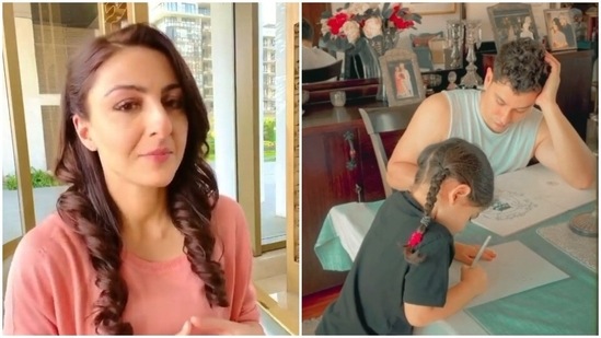 Soha Ali Khan shared a video of Kunal Kemmu and their daughter Inaaya Naumi Kemmu.