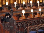 Britain's Queen Elizabeth II sits alone in St. George's Chapel during the funeral of husband Prince Philip at Windsor Castle, Windsor, England, on Saturday, April 17, 2021 (AP). Britain's Queen Elizabeth II sits alone in St. George's Chapel during the funeral of husband Prince Philip at Windsor Castle, Windsor, England, on Saturday, April 17, 2021 (AP).