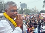 Kolkata: West Bengal BJP President Dilip Ghosh during a rally of the Matua community, in Kolkata, back in February this year. (File Photo / PTI) Kolkata: West Bengal BJP President Dilip Ghosh during a rally of the Matua community, in Kolkata, back in February this year. (File Photo / PTI)