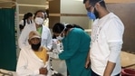 Congress said the modified vaccine policy might lead to unhealthy price bidding in the absence of price ceiling. (Manoj Dhaka/HT representative image) Congress said the modified vaccine policy might lead to unhealthy price bidding in the absence of price ceiling. (Manoj Dhaka/HT representative image)