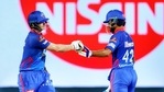 Steve Smith of Delhi Capitals and Shikhar Dhawan of Delhi Capitals during the match between the Delhi Capitals and the Mumbai Indians at M. A. Chidambaram Stadium in Chennai on Tuesday.(ANI Photo/DC Twitter) Steve Smith of Delhi Capitals and Shikhar Dhawan of Delhi Capitals during the match between the Delhi Capitals and the Mumbai Indians at M. A. Chidambaram Stadium in Chennai on Tuesday.(ANI Photo/DC Twitter)