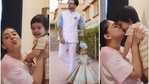 Mahhi Vij, Jaya Bhanushali with their daughter Tara. Mahhi Vij, Jaya Bhanushali with their daughter Tara.