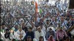 Farmers congregate at Ghazipur protest site earlier this month. (HT file photo) Farmers congregate at Ghazipur protest site earlier this month. (HT file photo)