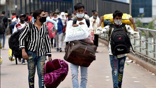 The 16 infected patients left with a group of 36 other migrant workers and boarded a train on Monday night fearing that there may be a lockdown due to the second wave. (Image used for representation). (ANI PHOTO.) The 16 infected patients left with a group of 36 other migrant workers and boarded a train on Monday night fearing that there may be a lockdown due to the second wave. (Image used for representation). (ANI PHOTO.)