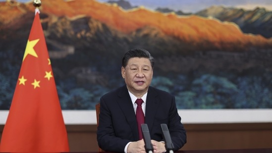 President Xi Jinping delivers a keynote speech via video for the opening ceremony of the Boao Forum for Asia (BFA) Annual Conference, in Beijing. (AP) President Xi Jinping delivers a keynote speech via video for the opening ceremony of the Boao Forum for Asia (BFA) Annual Conference, in Beijing. (AP)